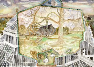 Temperate House - Kew Under Evening Sky by Michael Chase